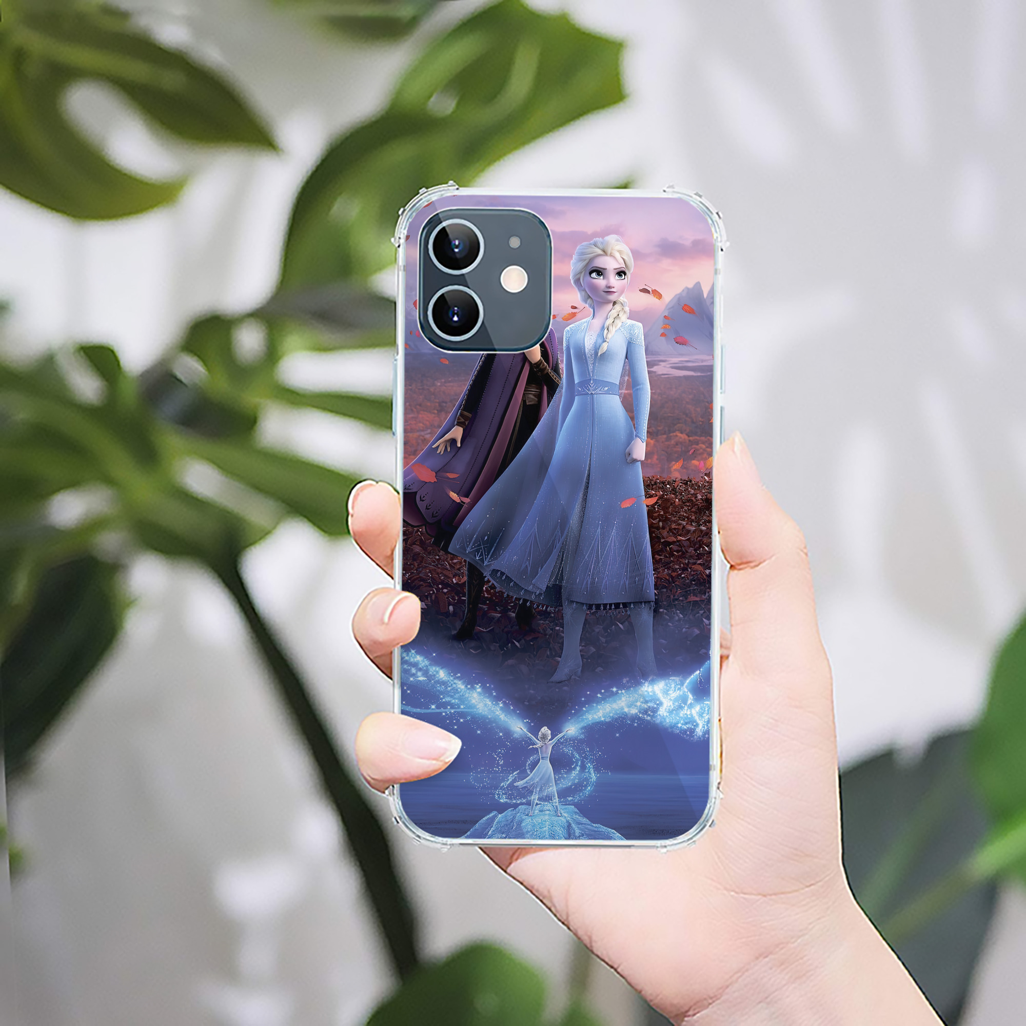 （画像用） アナと雪の女王 アンナ エルサ Frozen Anna Elsa 【iPhone 12シリーズ対応】透明スマホケース（クリアソフトケース）